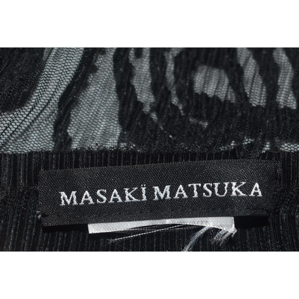 Masaki Matsuka Black Micro Pleated Plisse Duster Evening Jacket One Size OS M L - Picture 3 of 13